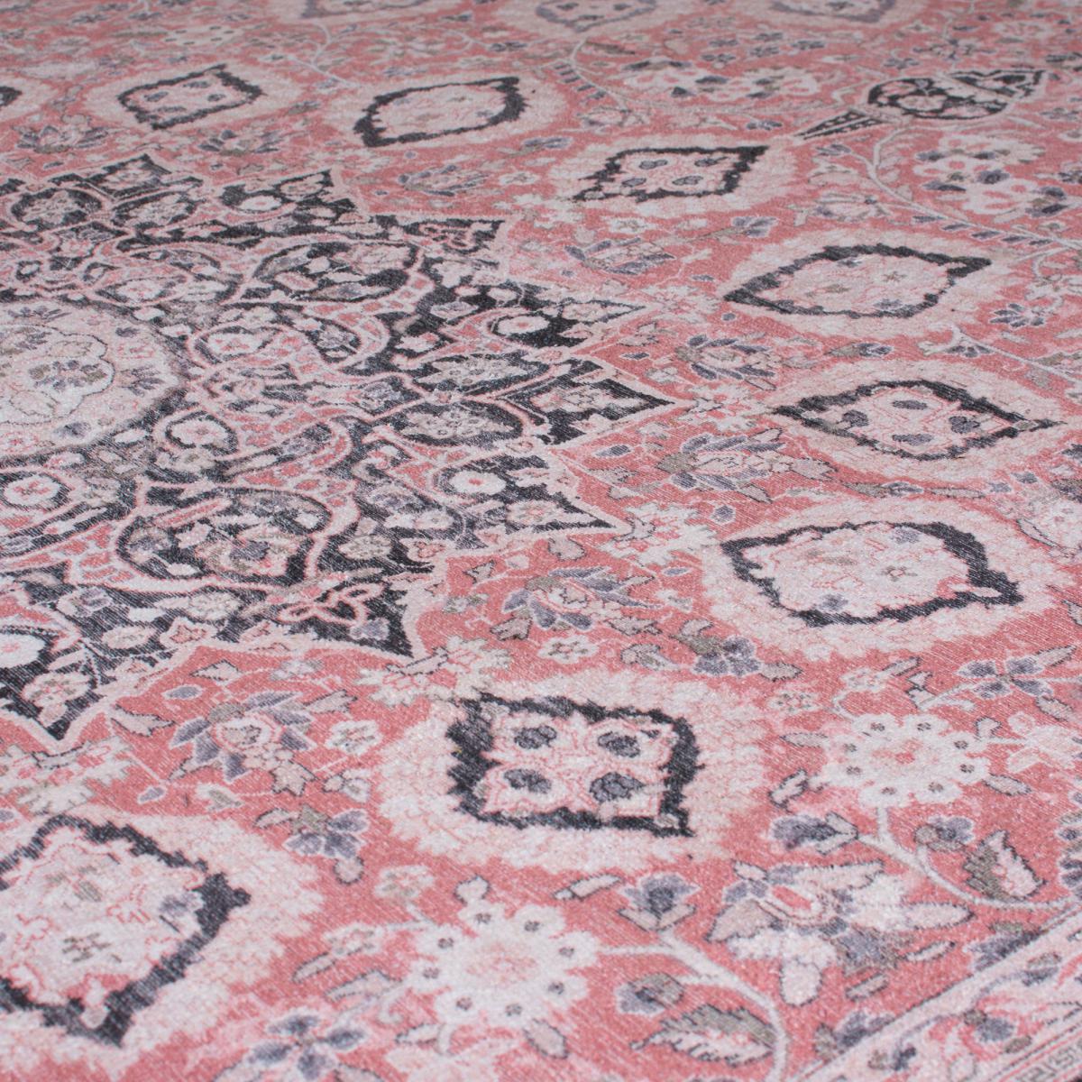 Somerton Washable Rug Pink – image 3