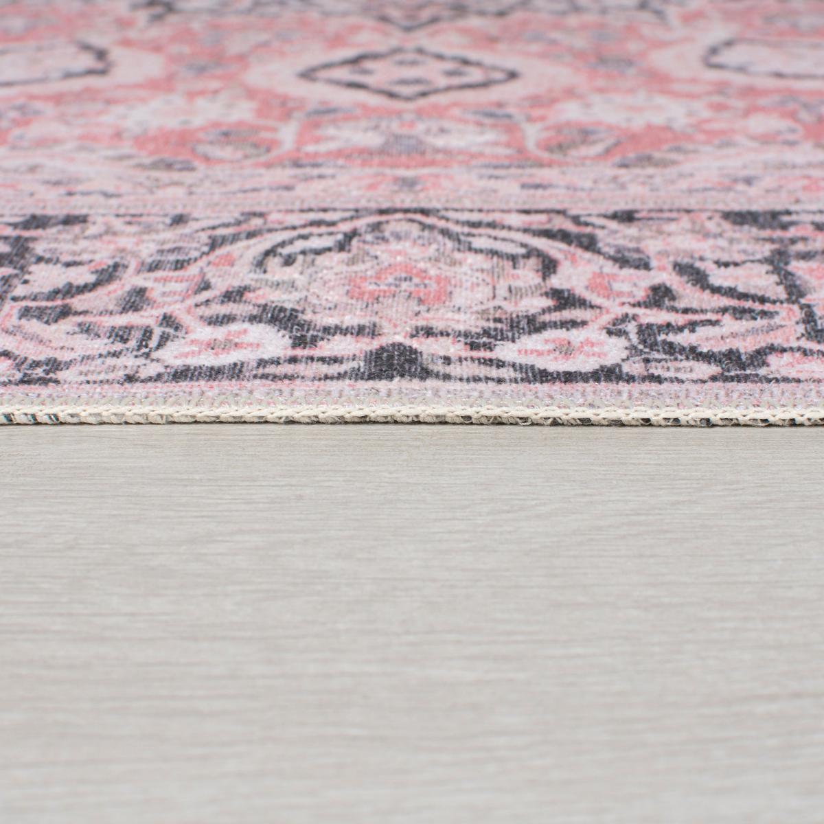 Somerton Washable Rug Pink – image 4