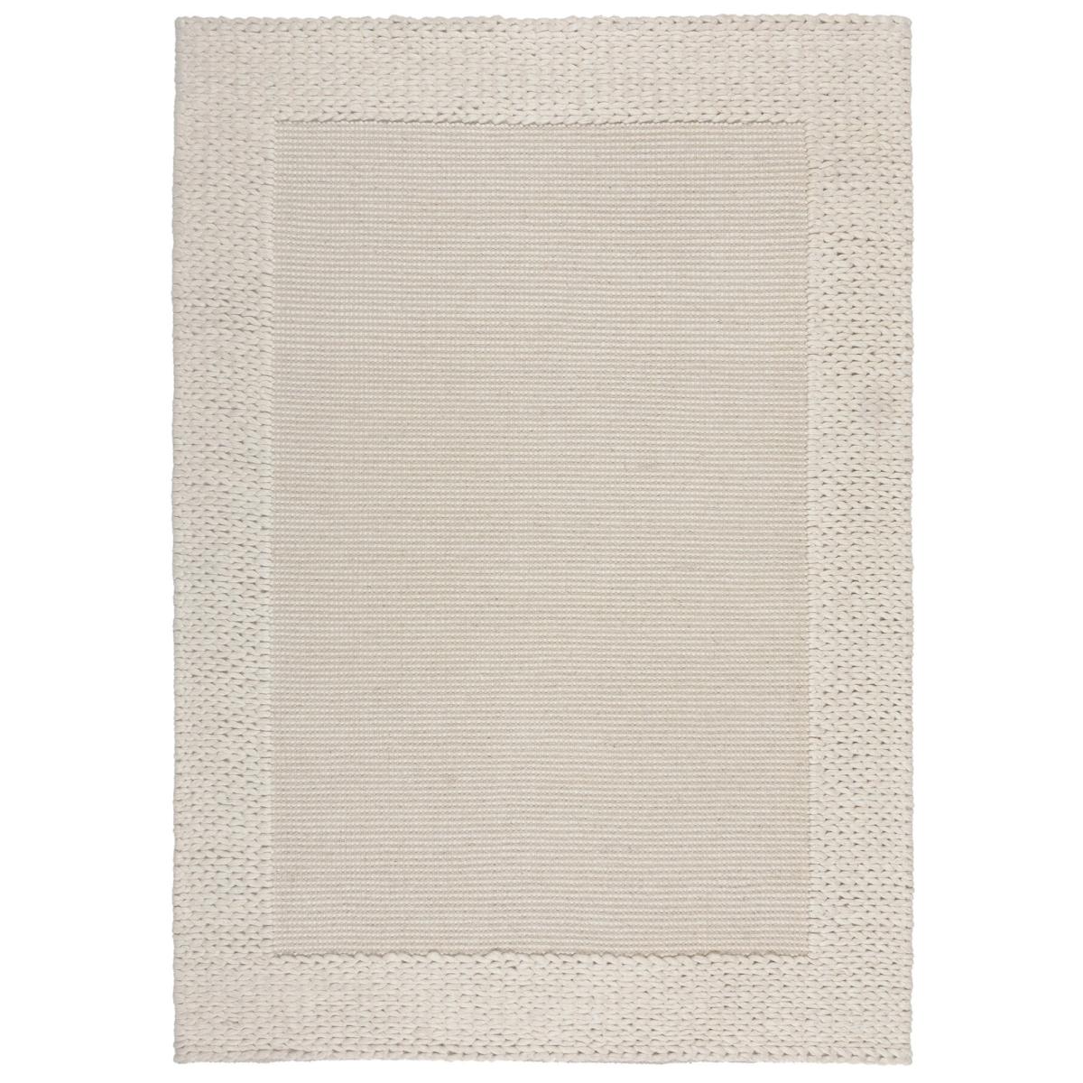Rue Plait Border Wool Rug Natural – image 2