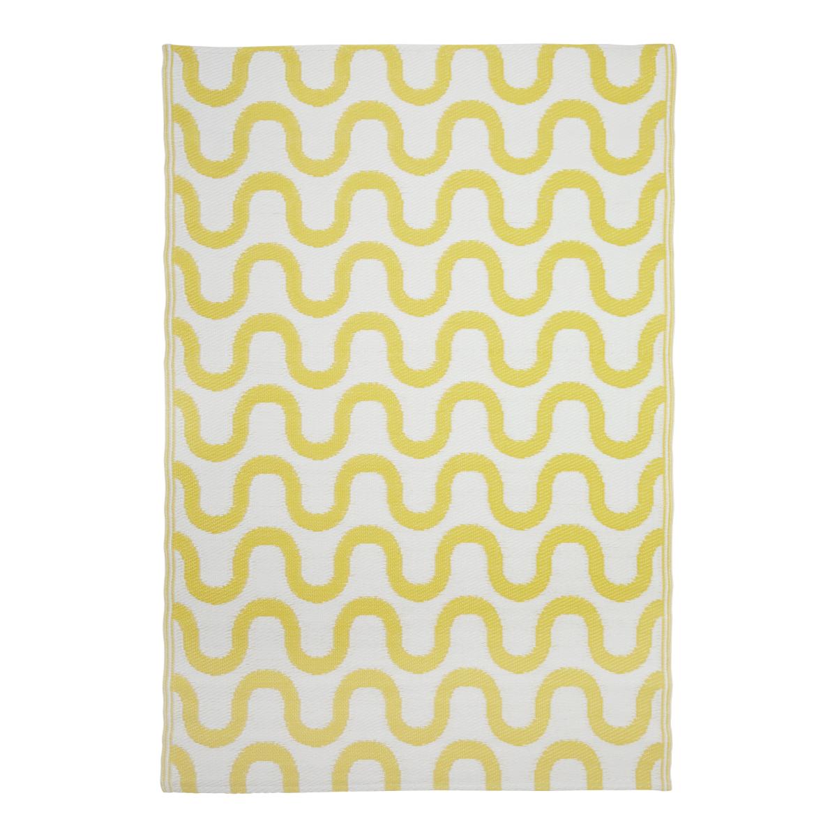 Wave Garden Mat Yellow/White – image 2
