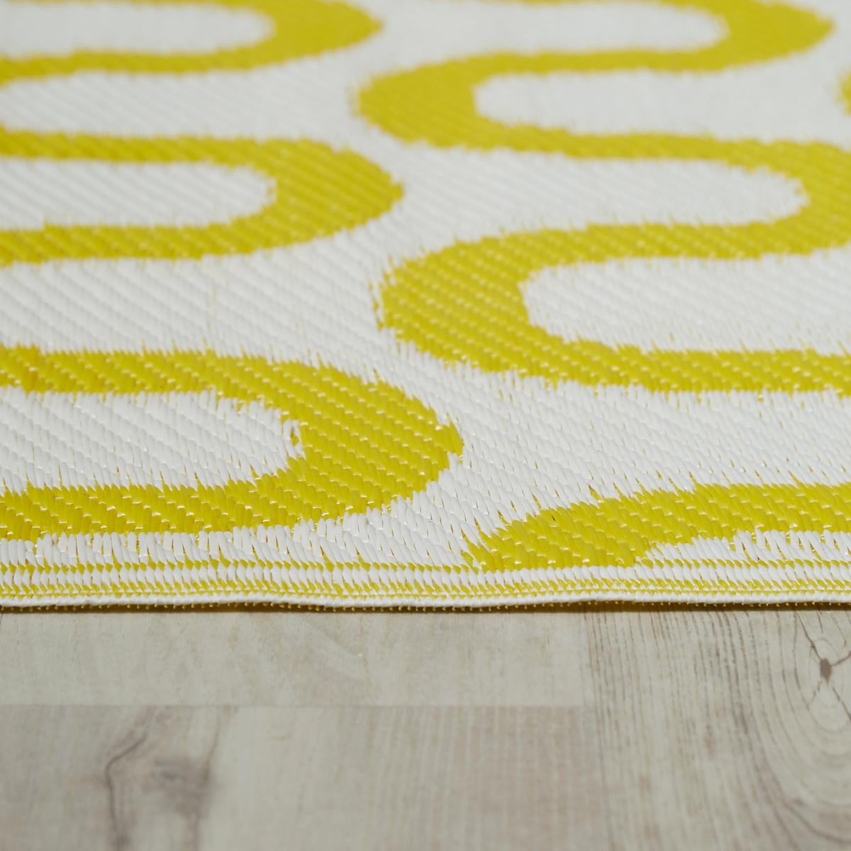 Wave Garden Mat Yellow/White – image 5
