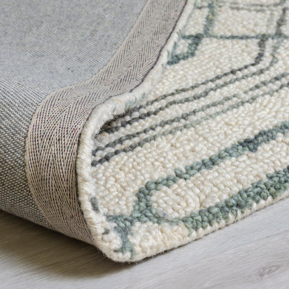 Pietro Geometric Rug Beige and Blue – image 3