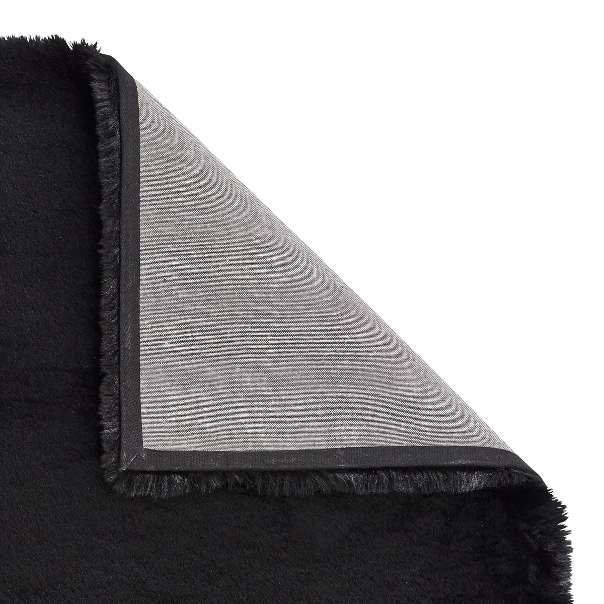 Super Teddy Rectangle Rug Black – image 4