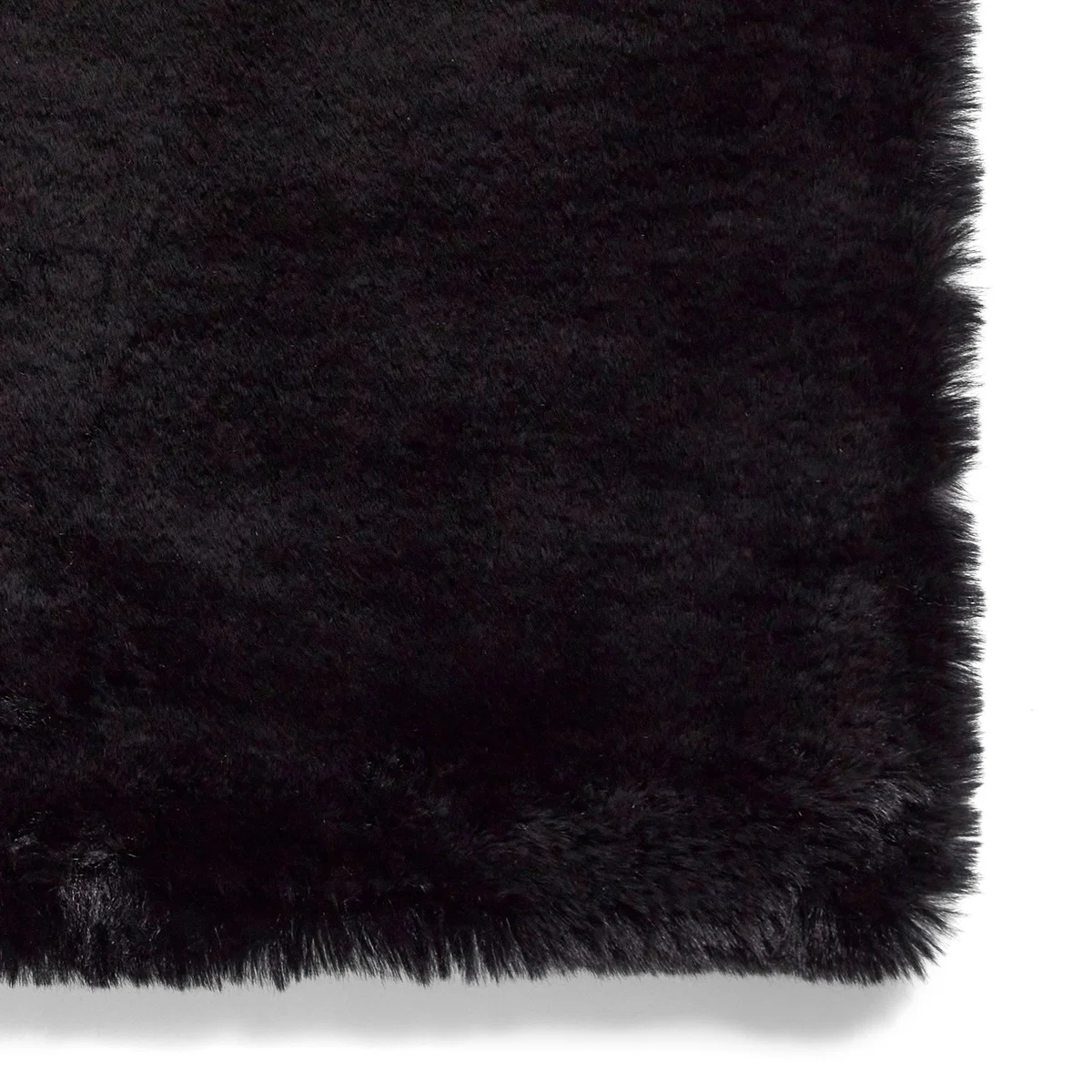 Super Teddy Rectangle Rug Black – image 5