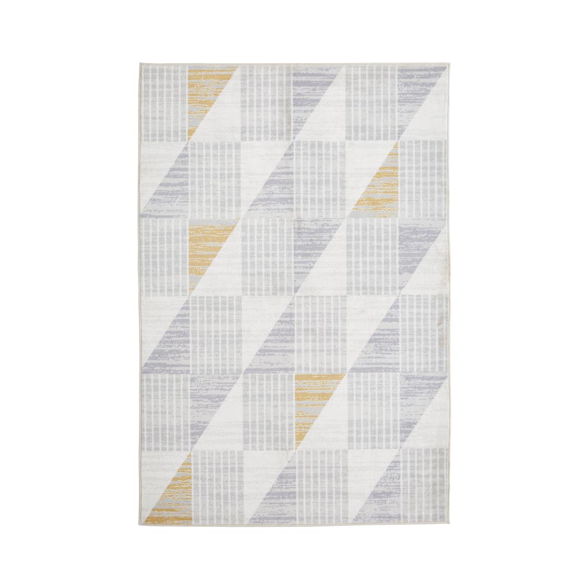 Geo Printed Washable Rug Ochre – image 5