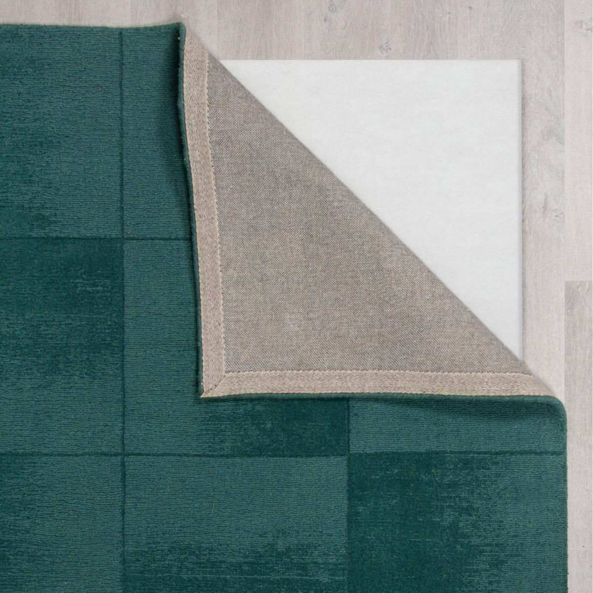 Ombre Checkerboard Wool Rug Green – image 3