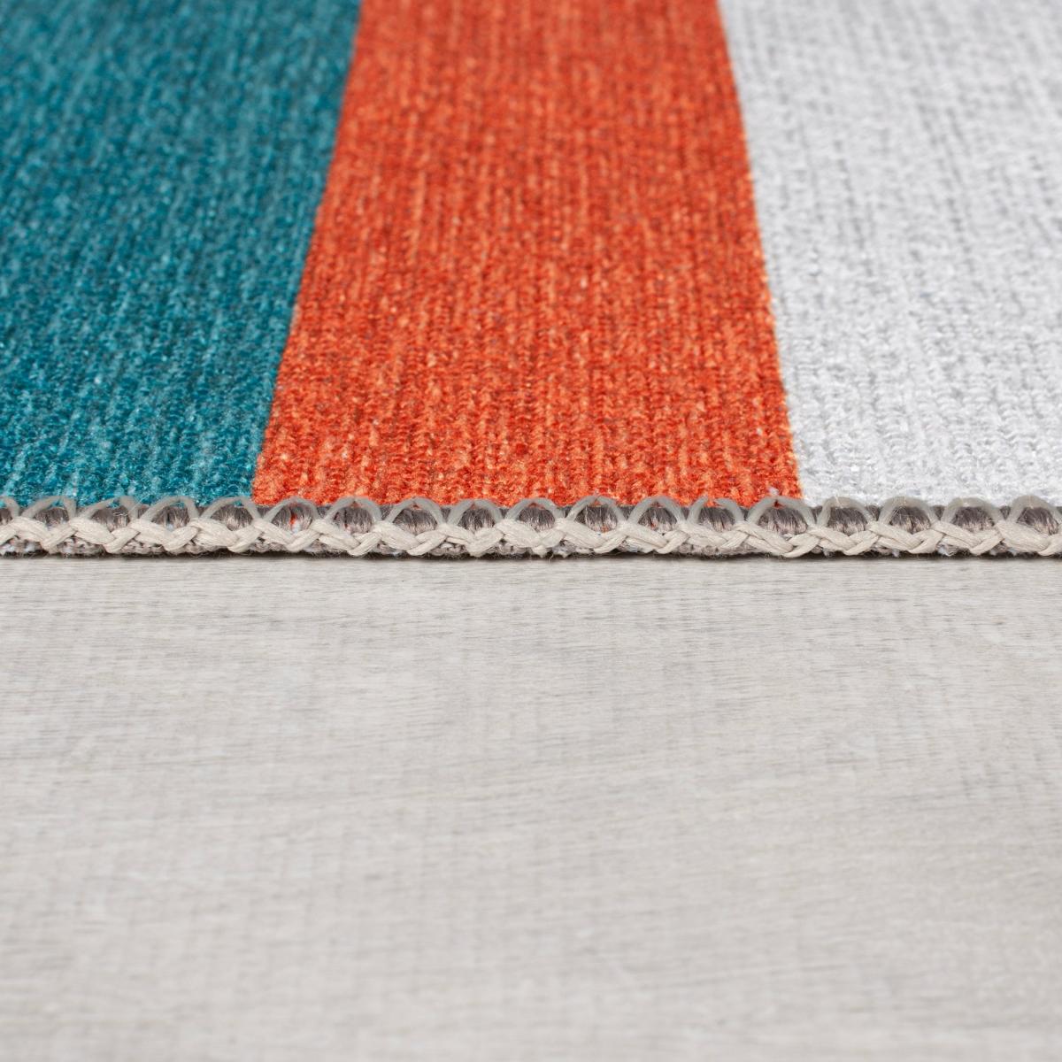 PractiRug Dixie Striped Washable Rug MultiColoured – image 4