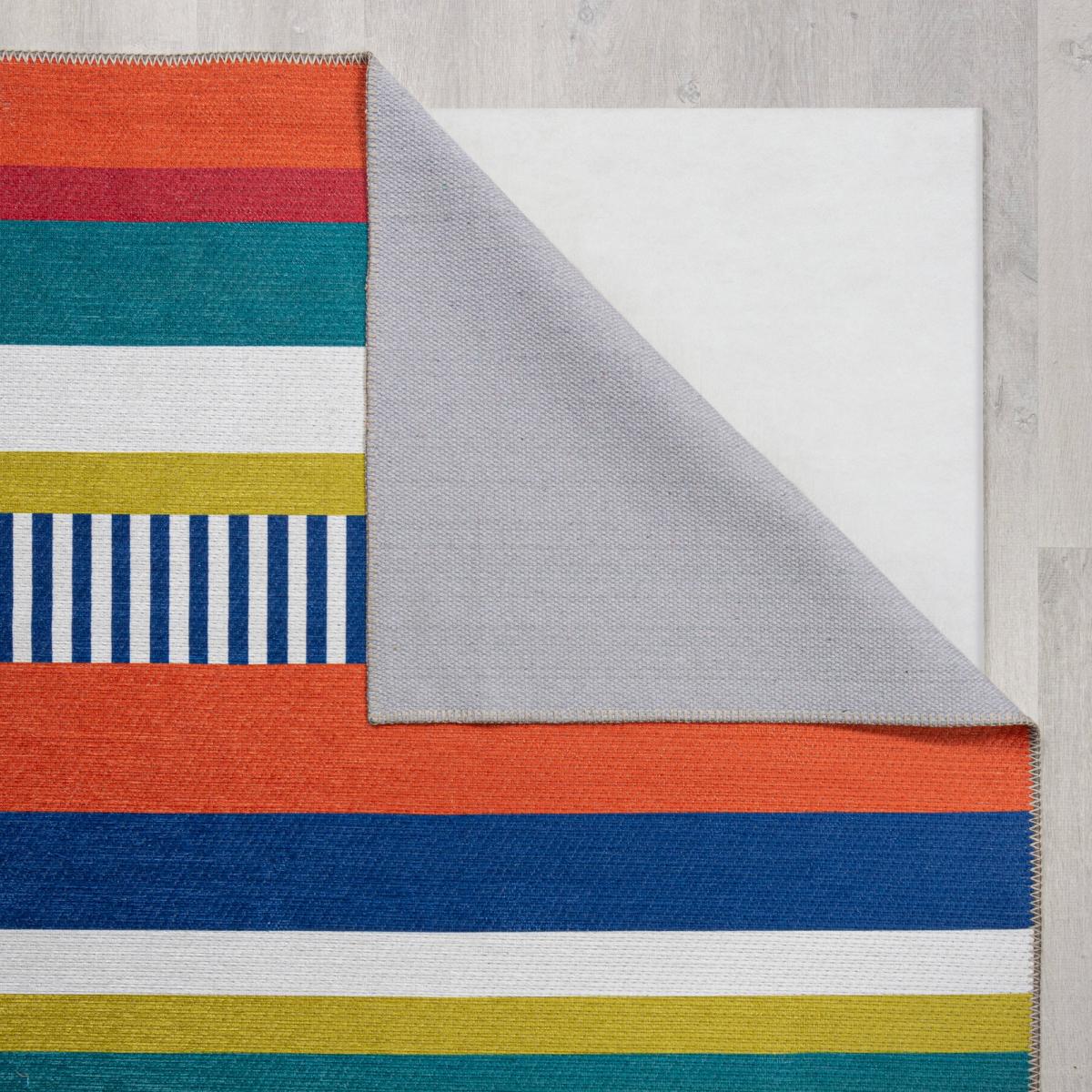 PractiRug Dixie Striped Washable Rug MultiColoured – image 5