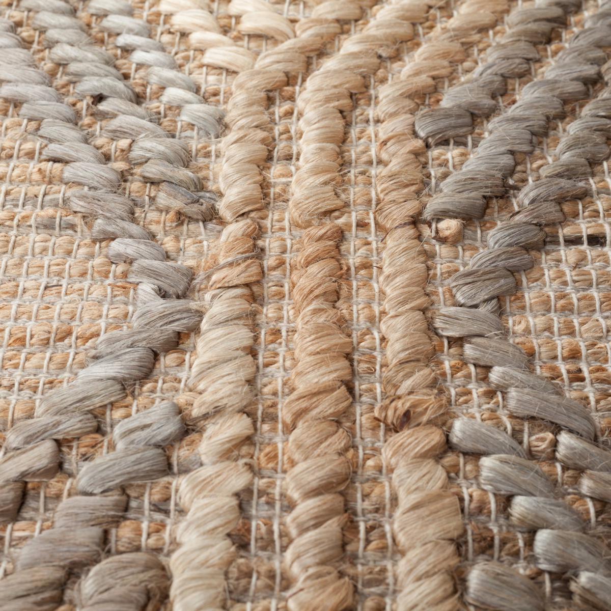 Clay Jute Flatweave Rug Brown and Grey – image 3