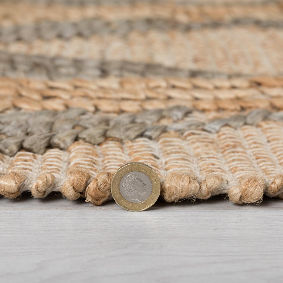 Clay Jute Flatweave Rug Brown and Grey – image 4