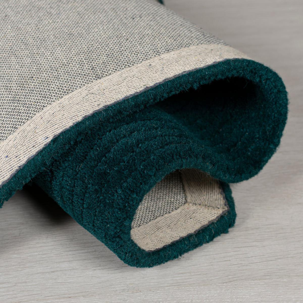 Rebel Wool Hexagon Rug Blue – image 5