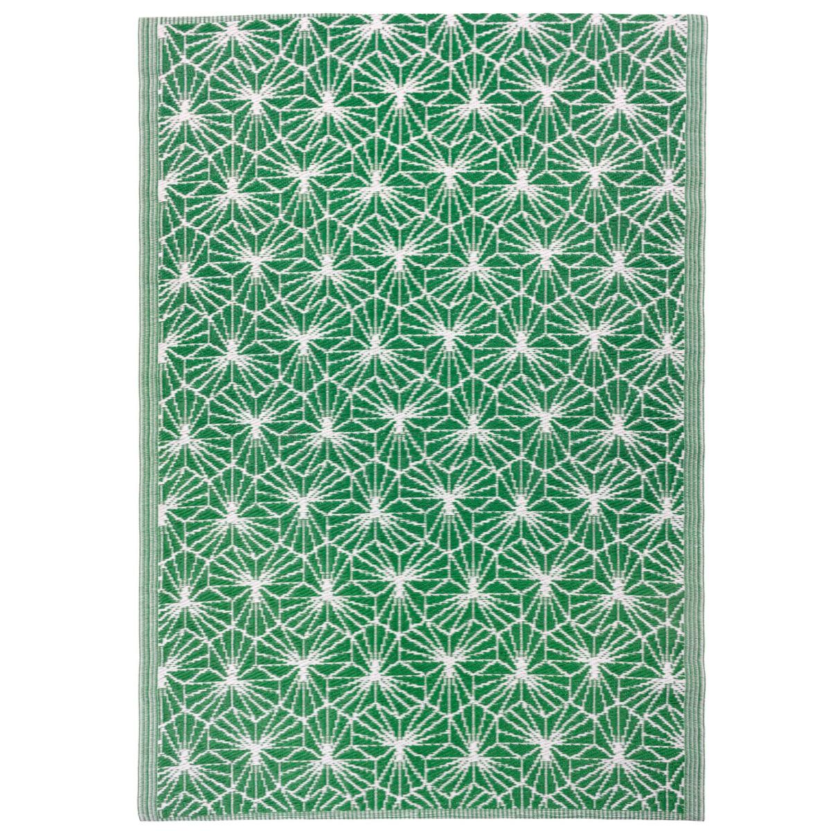 furn. Hexa Green Reversible Indoor Outdoor Rug Green/White – image 3