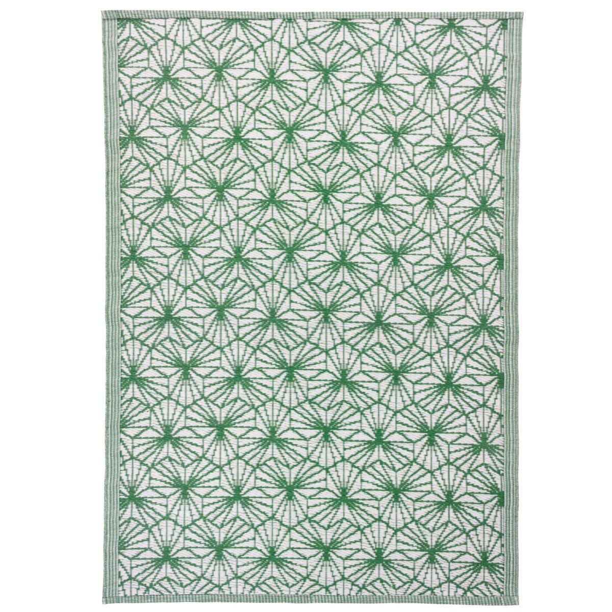 furn. Hexa Green Reversible Indoor Outdoor Rug Green/White – image 4