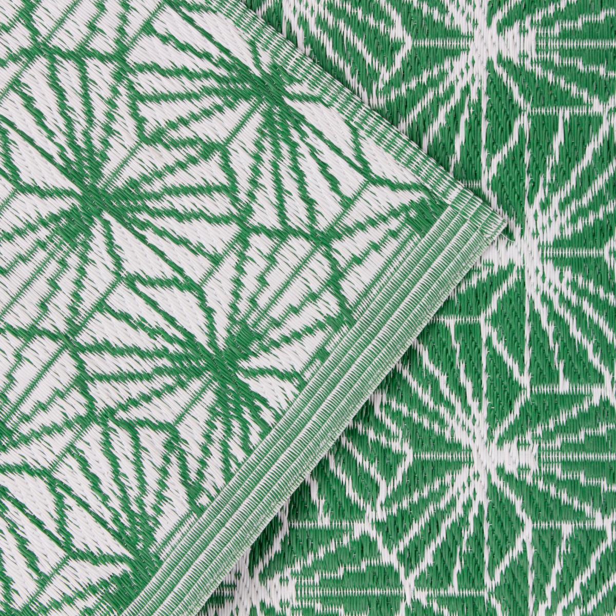 furn. Hexa Green Reversible Indoor Outdoor Rug Green/White – image 5