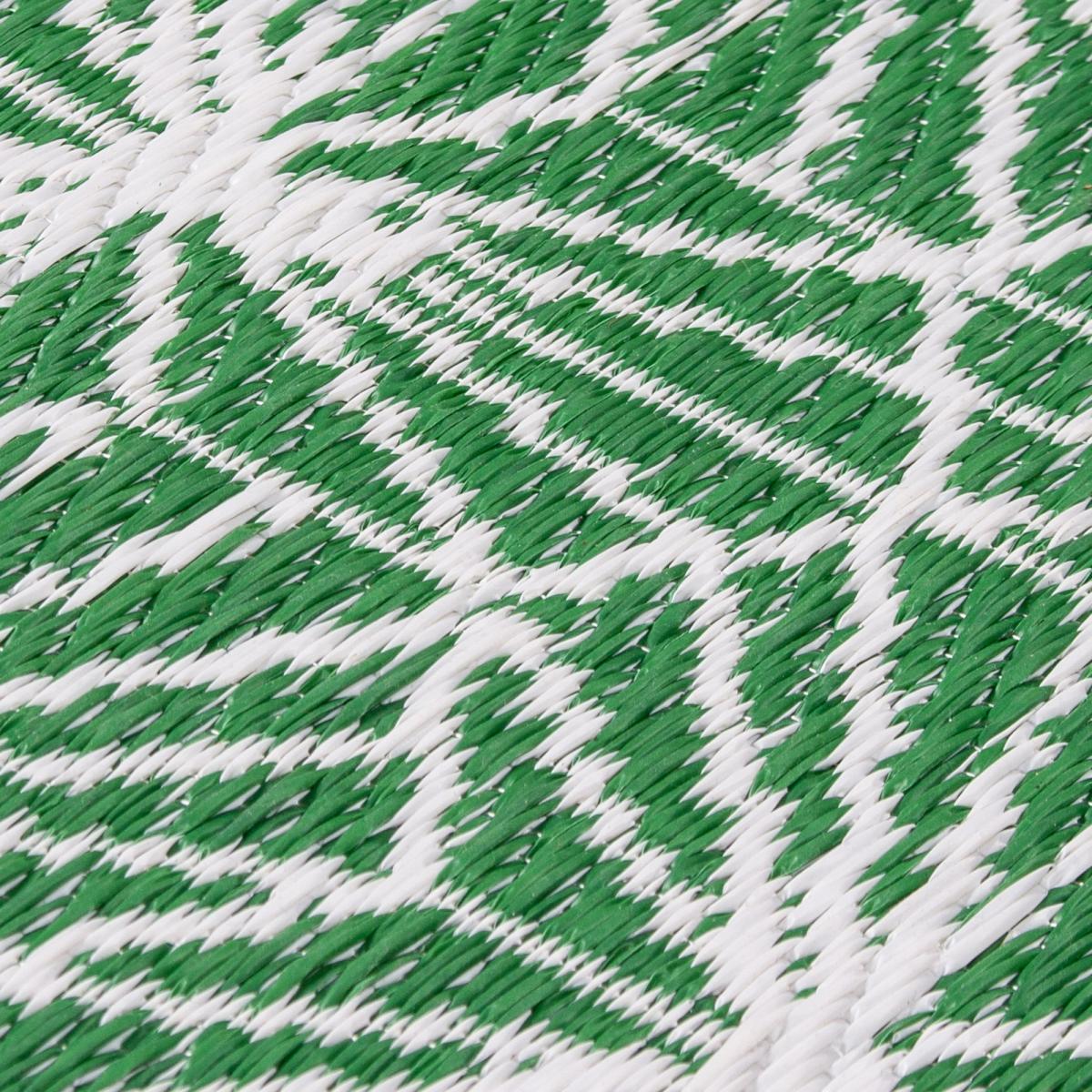 furn. Hexa Green Reversible Indoor Outdoor Rug Green/White – image 6