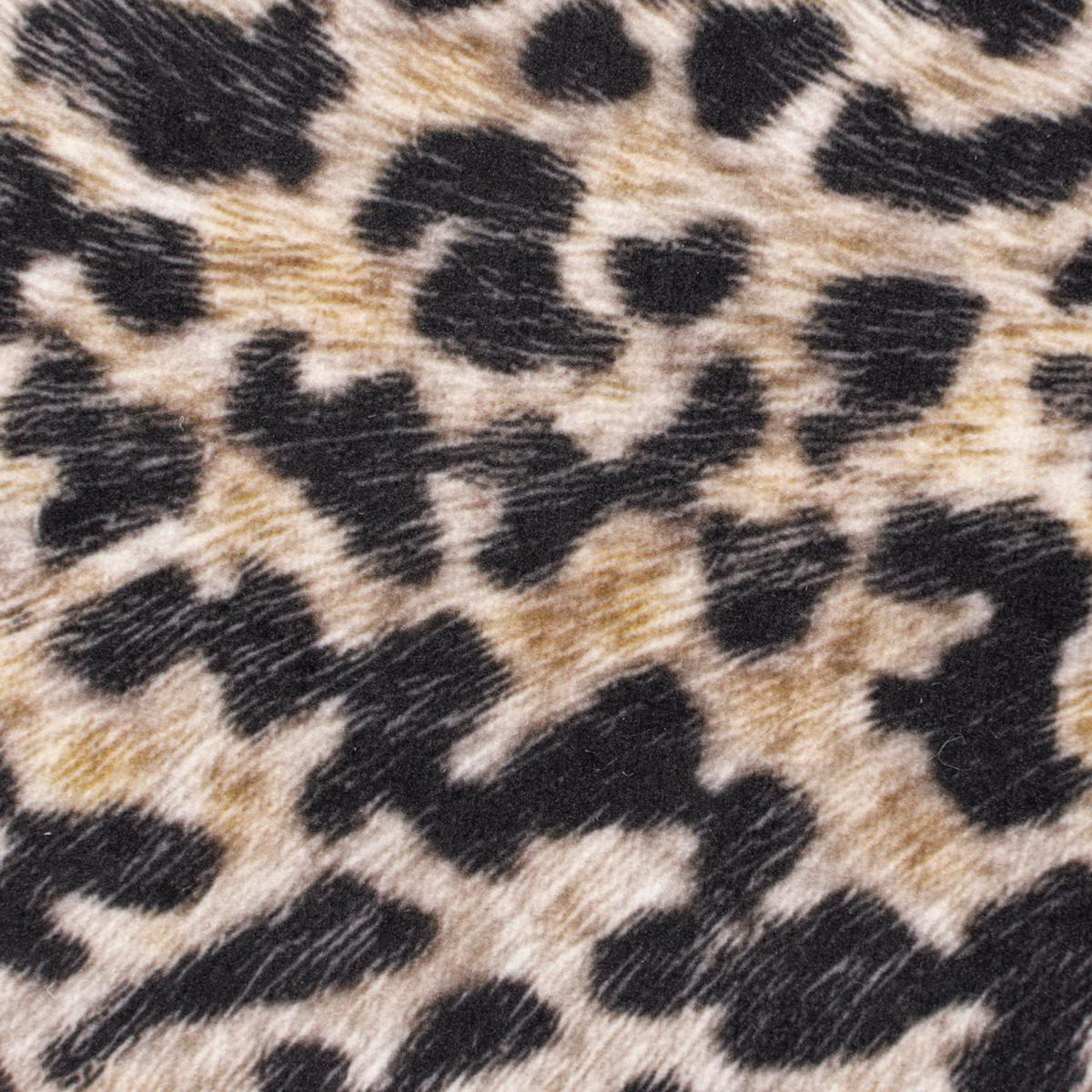 Leopard Print Rug Brown, Black and White – image 5