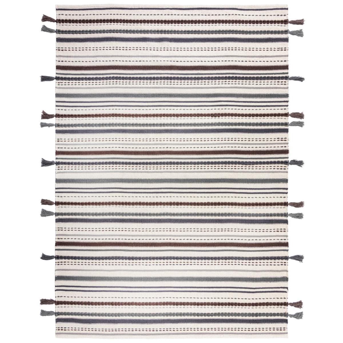 Rowan Stripe Rug Cream – image 2