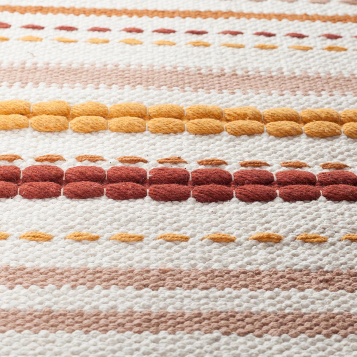Rowan Stripe Rug Cream – image 5