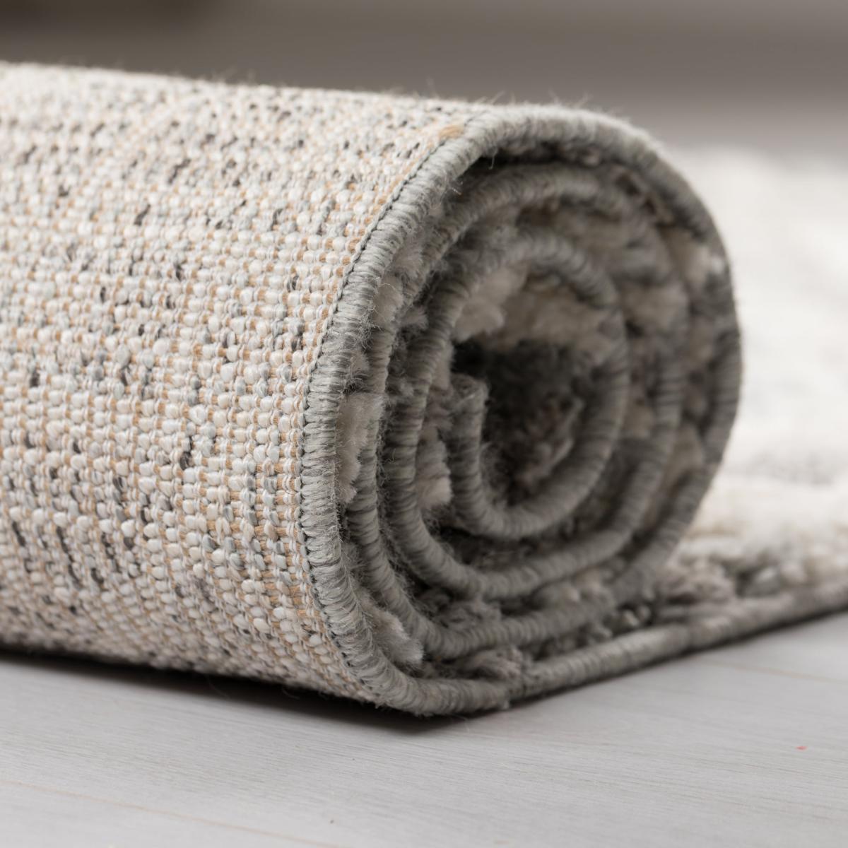 Victoria Geometric Rug Grey and White – image 4