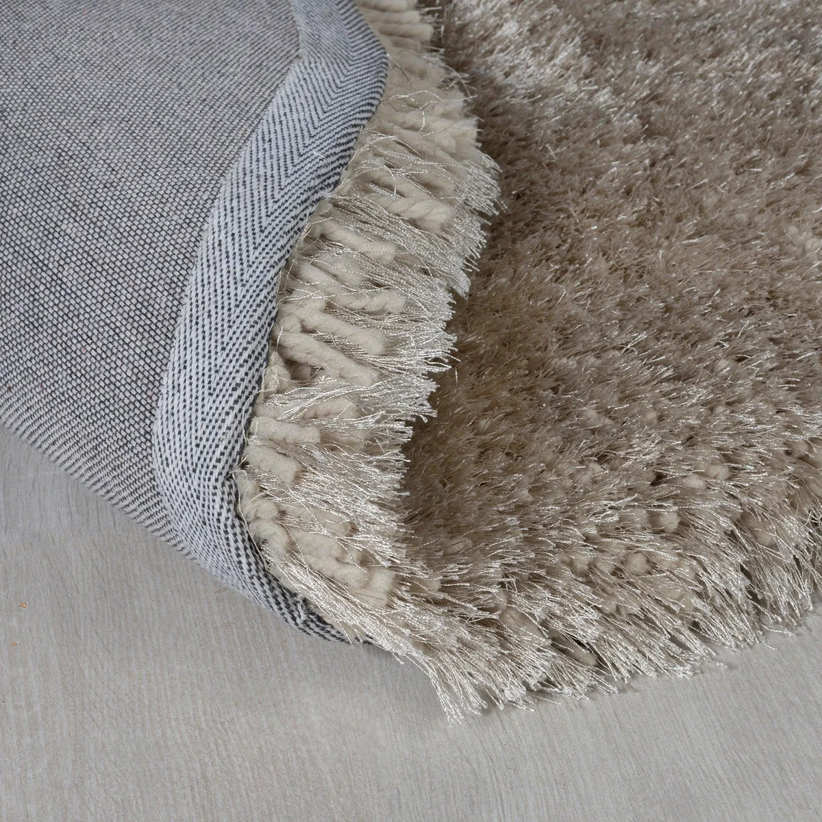 Jewel Shaggy Round Rug Jewel Natural – image 5