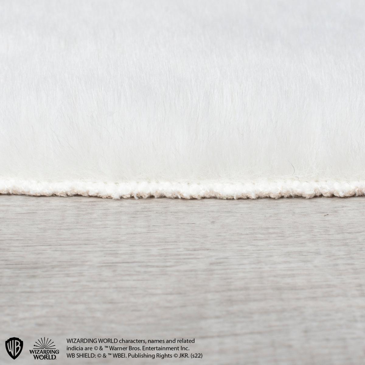 Harry Potter Hedwig Faux Fur Rug White – image 3