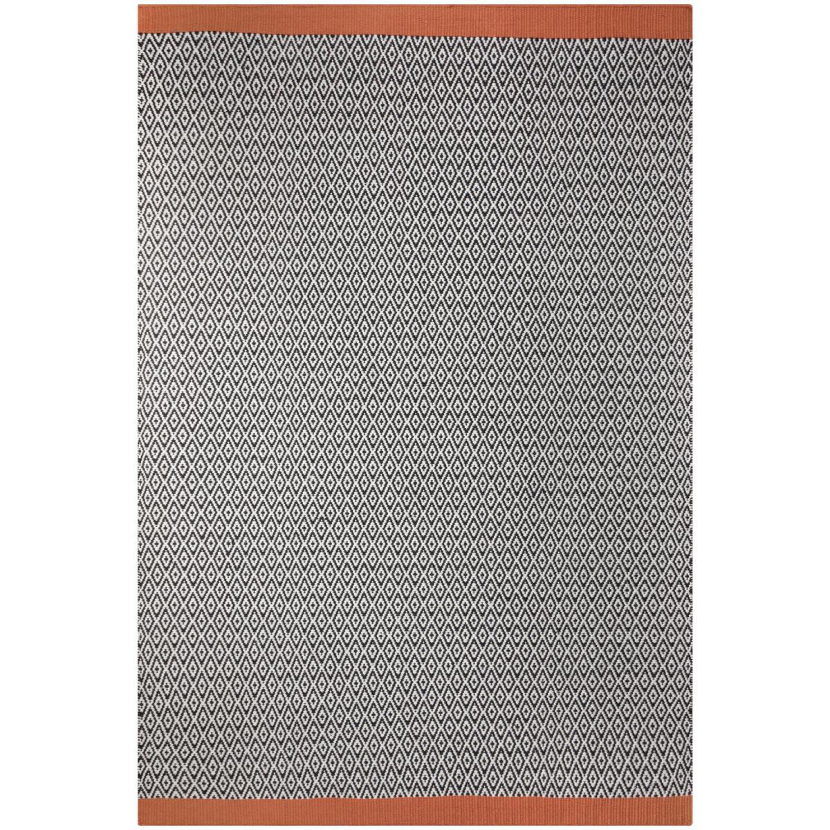 Luna Diamond Rug Black and White – image 2
