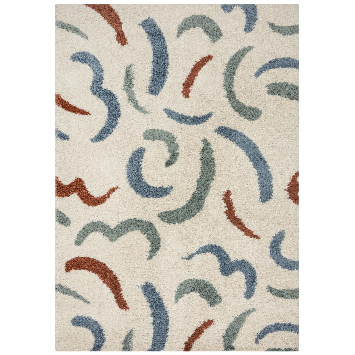 Squiggle Berber Rug MultiColoured – image 5
