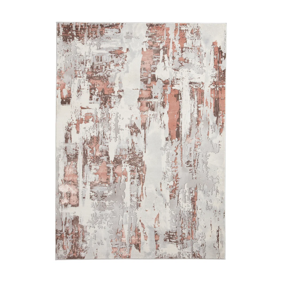 Apollo Marble Effect Washable Rug Rose – image 3