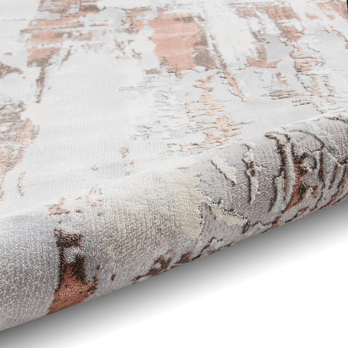 Apollo Marble Effect Washable Rug Rose – image 6