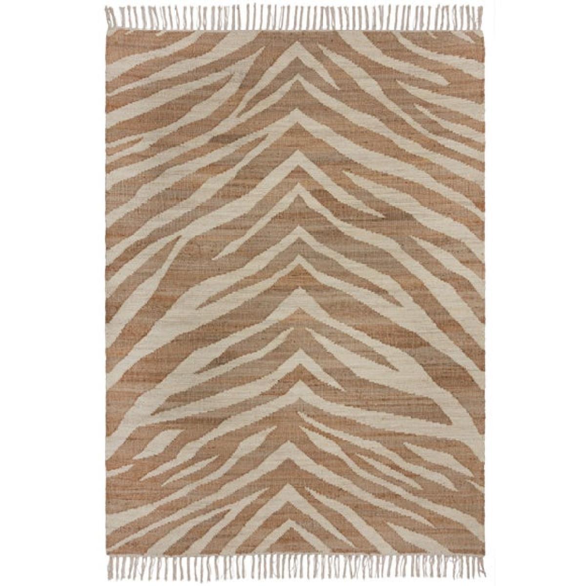 Zebra Patterned Jute Rug – image 5