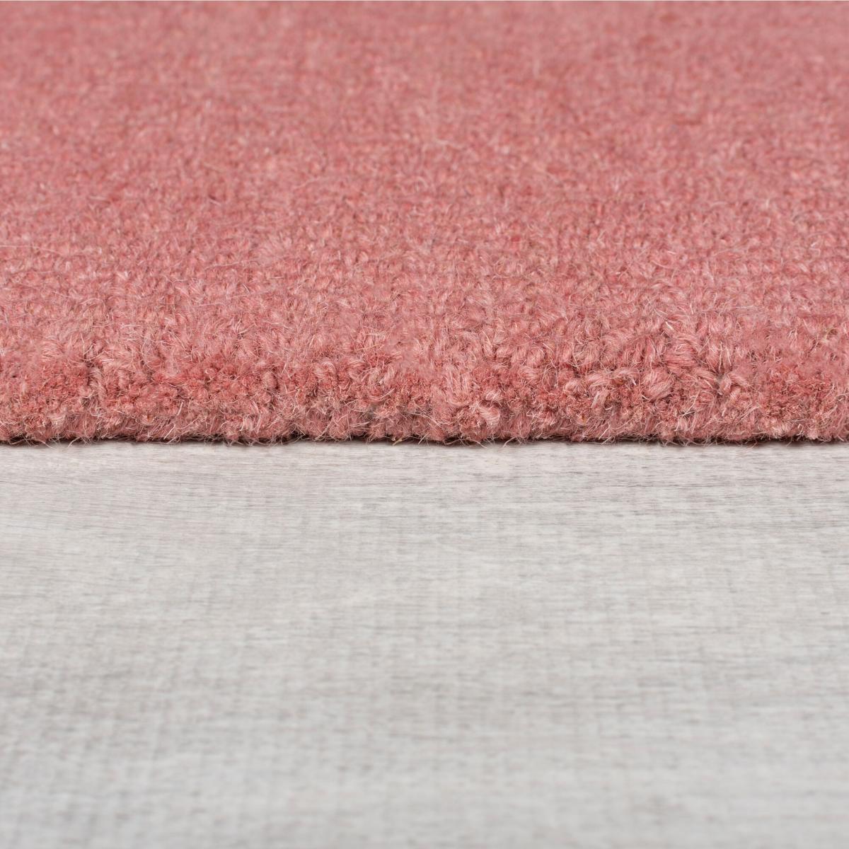 Esre Geometric Abstract Wool Rug Pink – image 3
