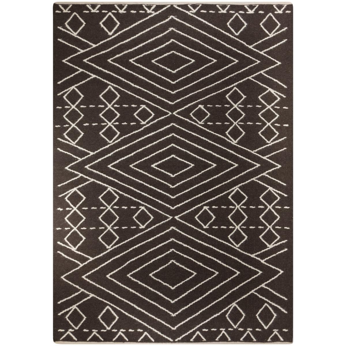 Journey Wool Rug Black and White – image 2