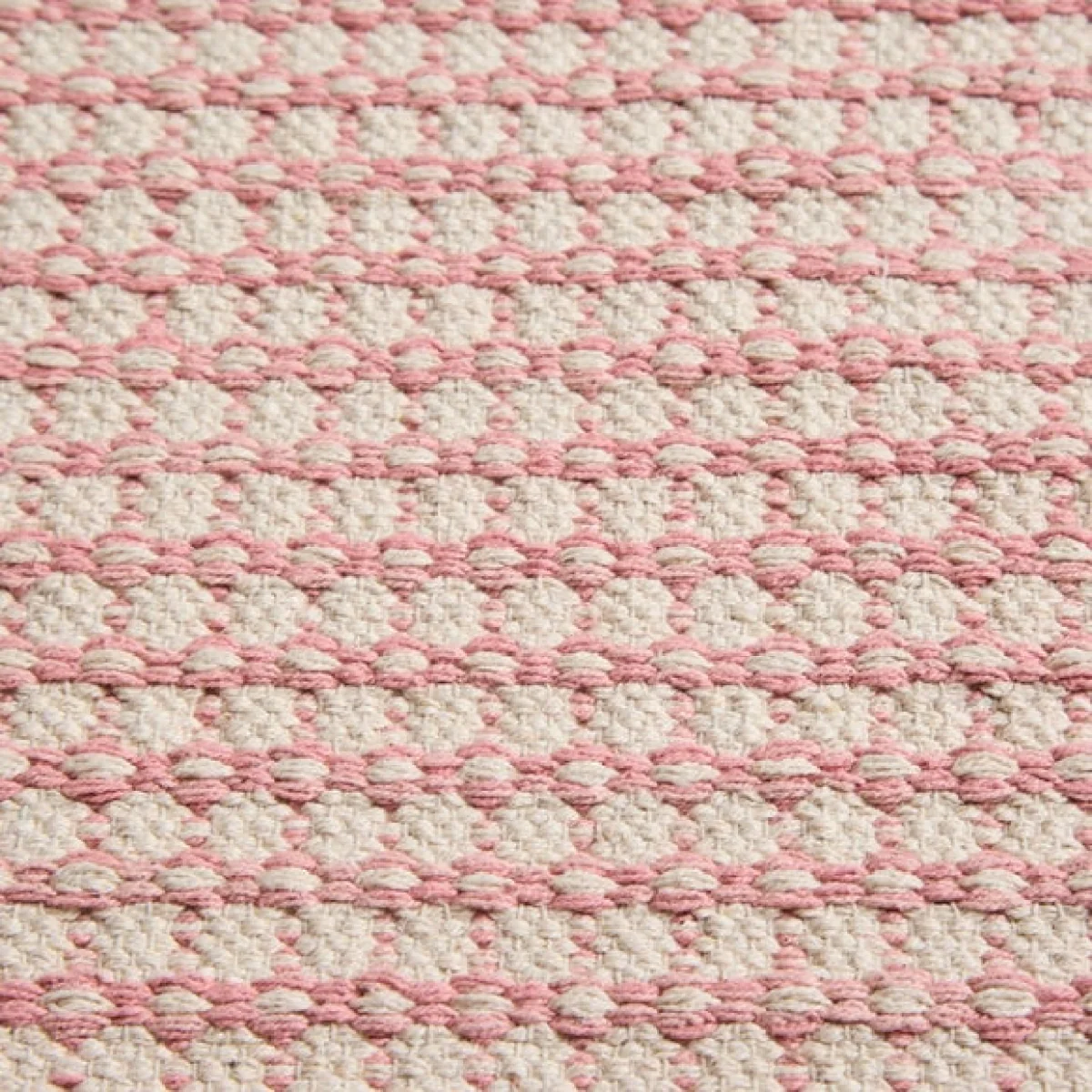 Cotton Linear Pink Scatter Rug – image 2