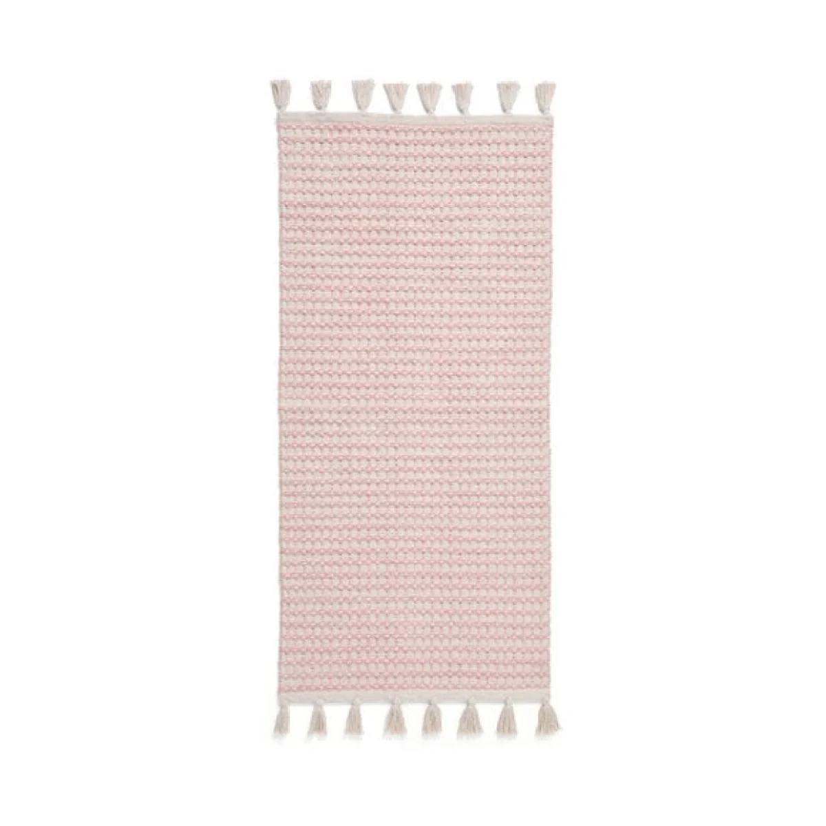 Cotton Linear Pink Scatter Rug – image 5
