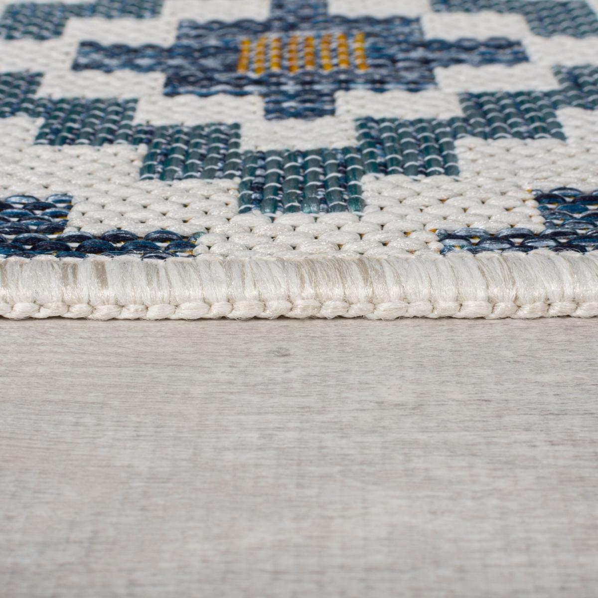 Geometric Tile Indoor Outdoor Rug – image 4