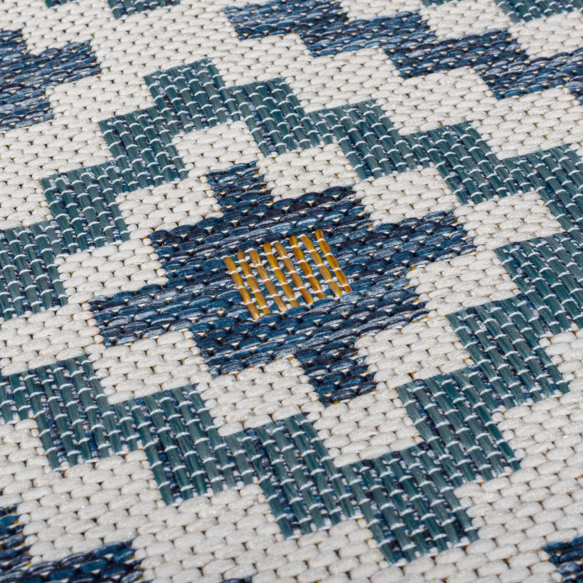 Geometric Tile Indoor Outdoor Rug – image 1