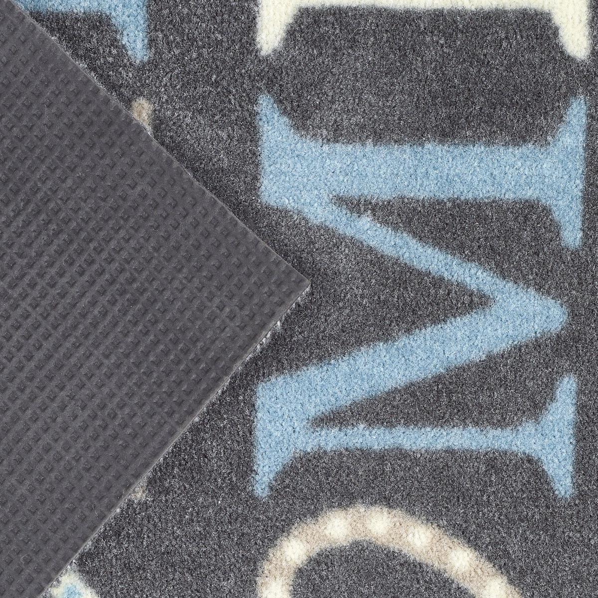 Marvel Home Washable Runner Black, Cream and Blue – image 4