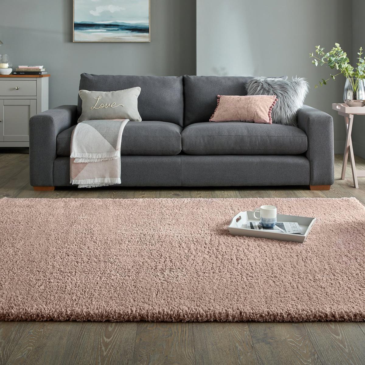 Cosy Teddy Rug Navy Blue – image 3