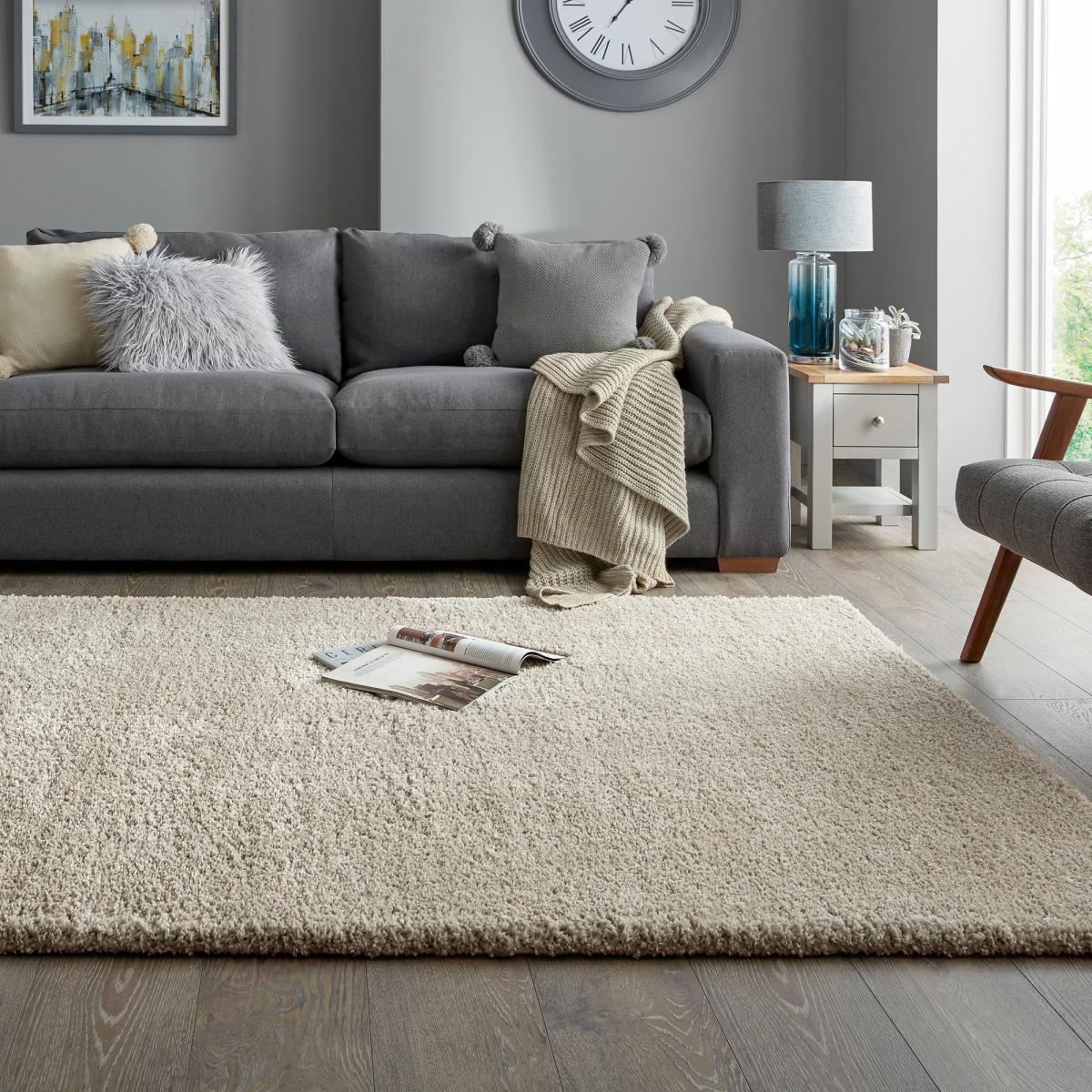 Cosy Teddy Rug Navy Blue – image 4