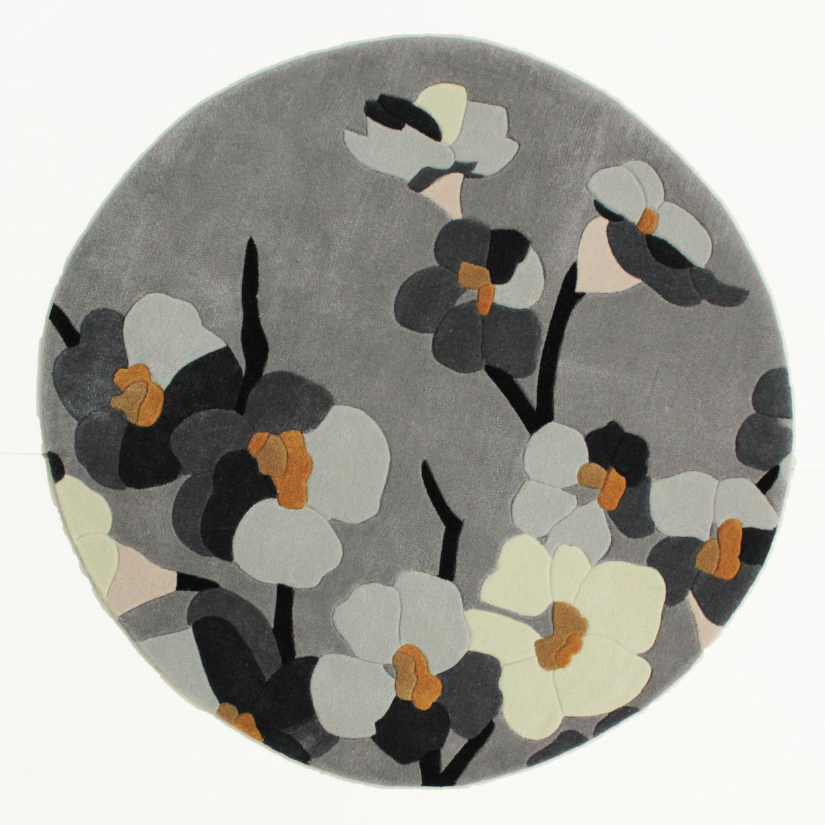 Infinite Blossom Circle Rug Pink – image 3