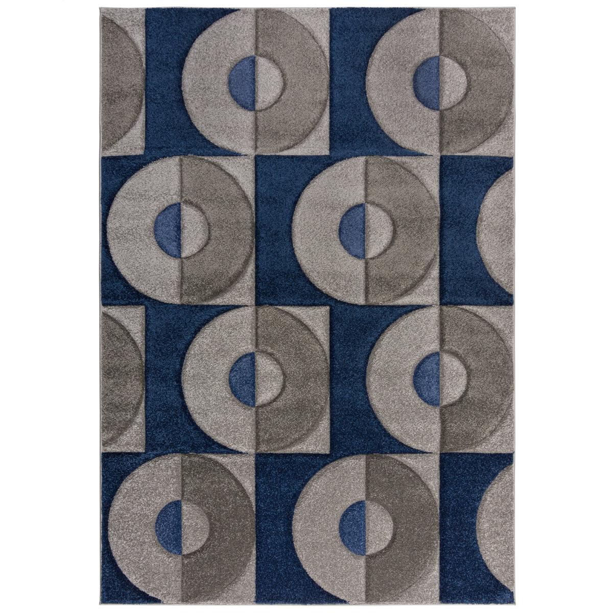 Elements Ivar Rug Navy Blue/Grey – image 2