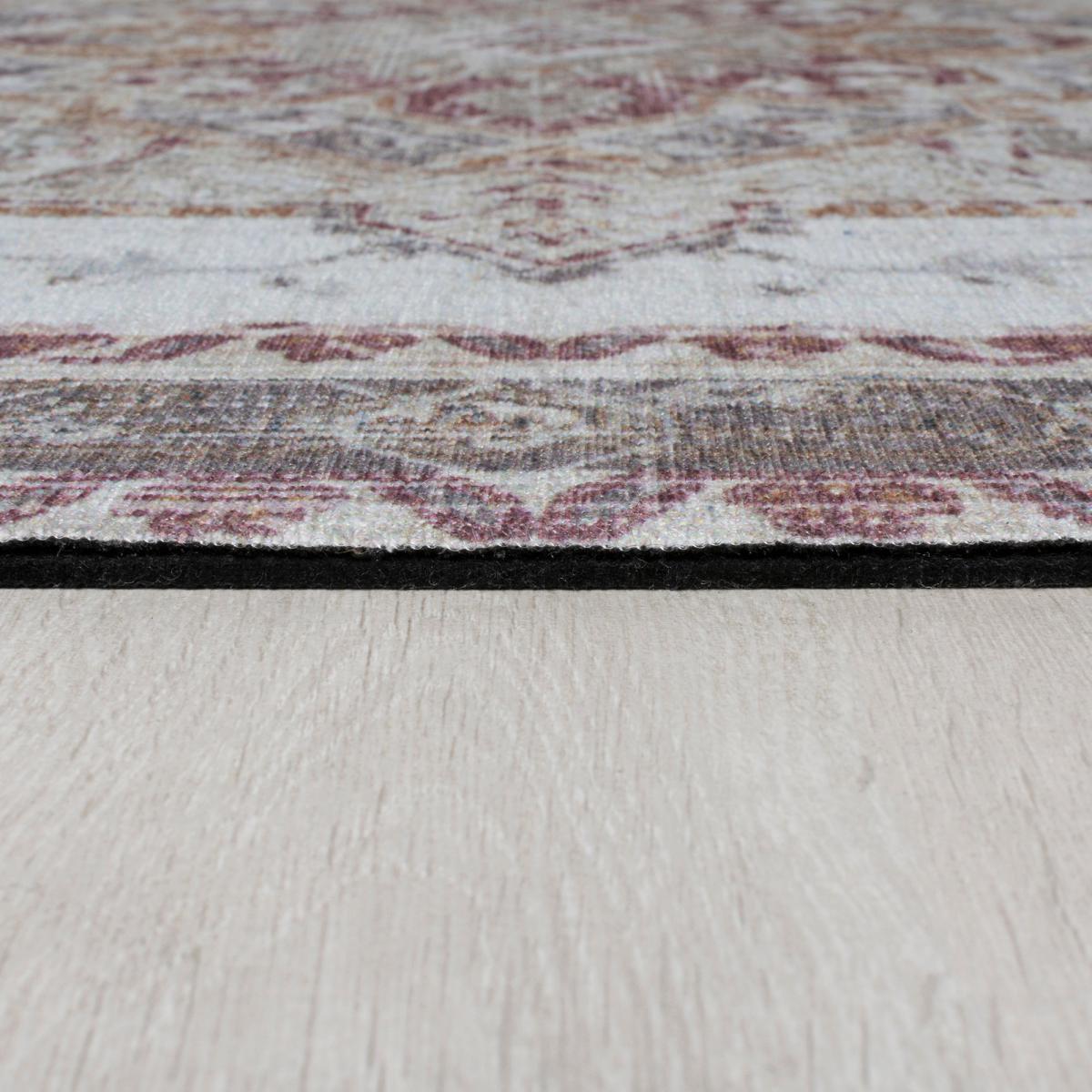 Match Elsie Traditional Washable Rug Red – image 4