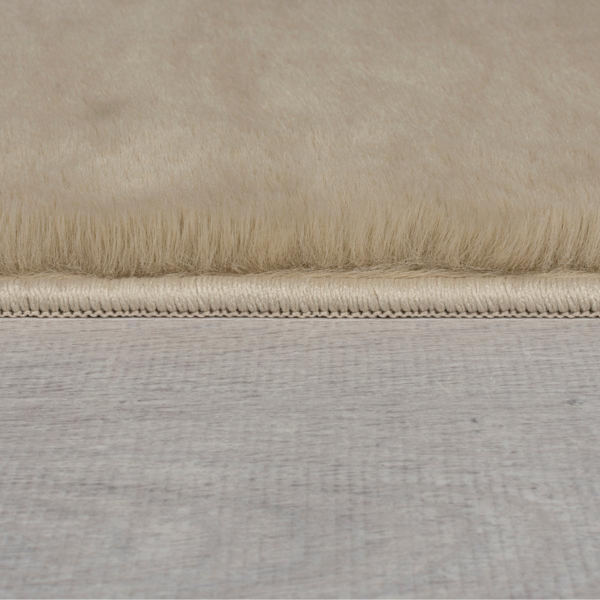 Faux Fur Supersoft Lush Rug Natural – image 4