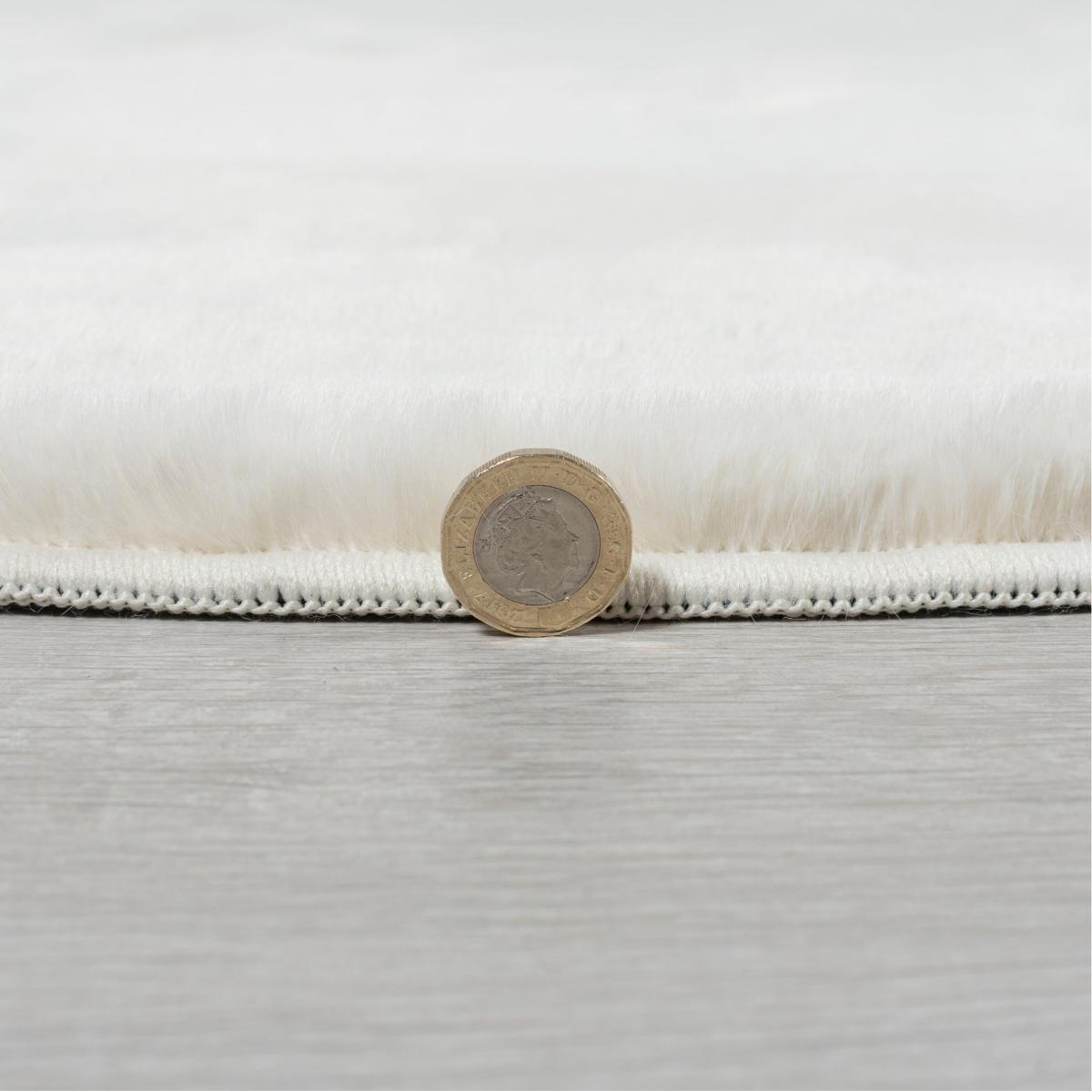 Faux Fur Supersoft Lush Rug Natural – image 7