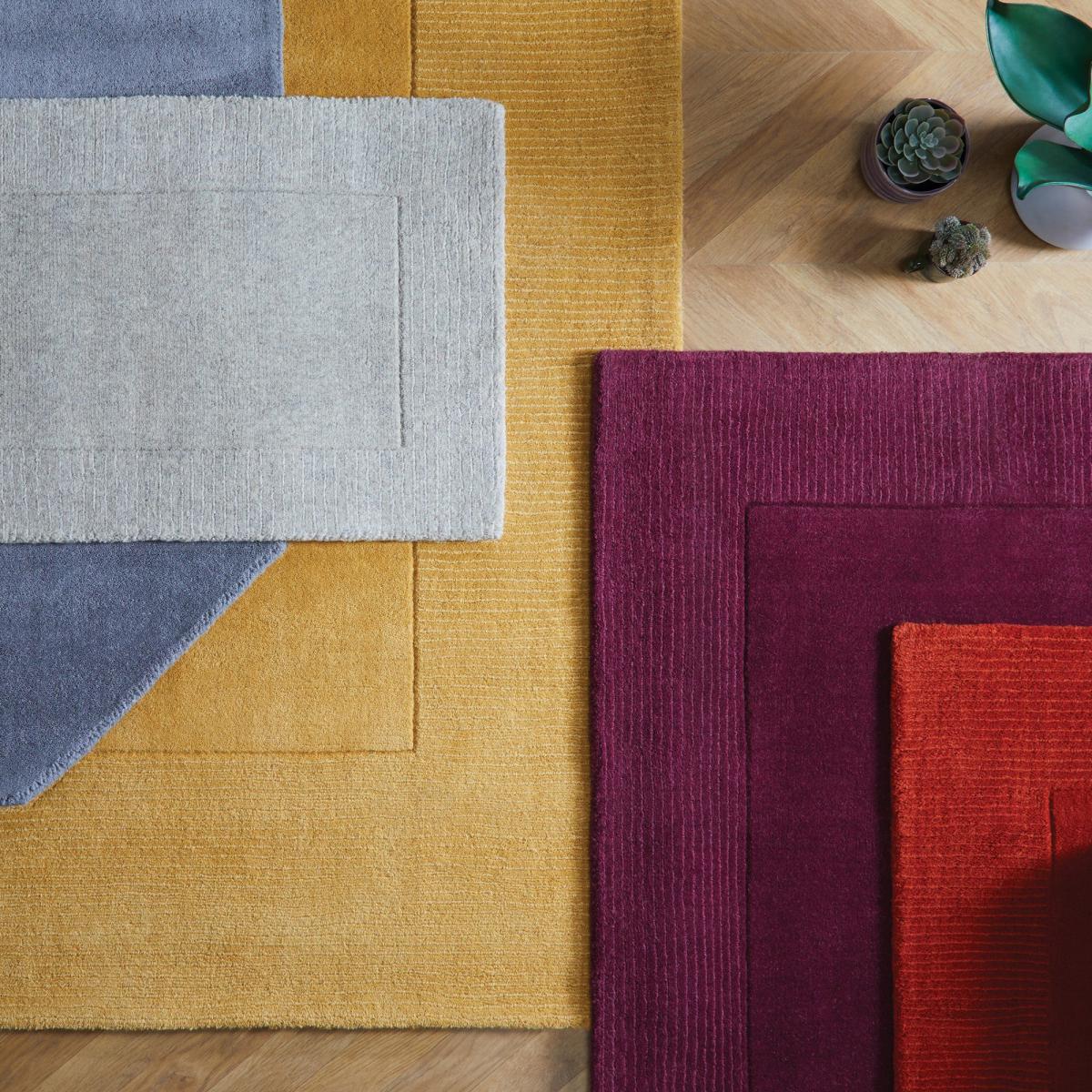 Boston Wool Border Rug Natural – image 6