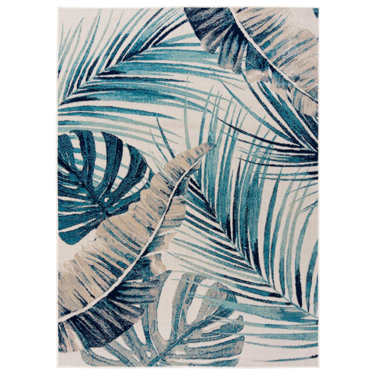 Rainforest Indoor Outdoor Rug Dark Blue – image 2