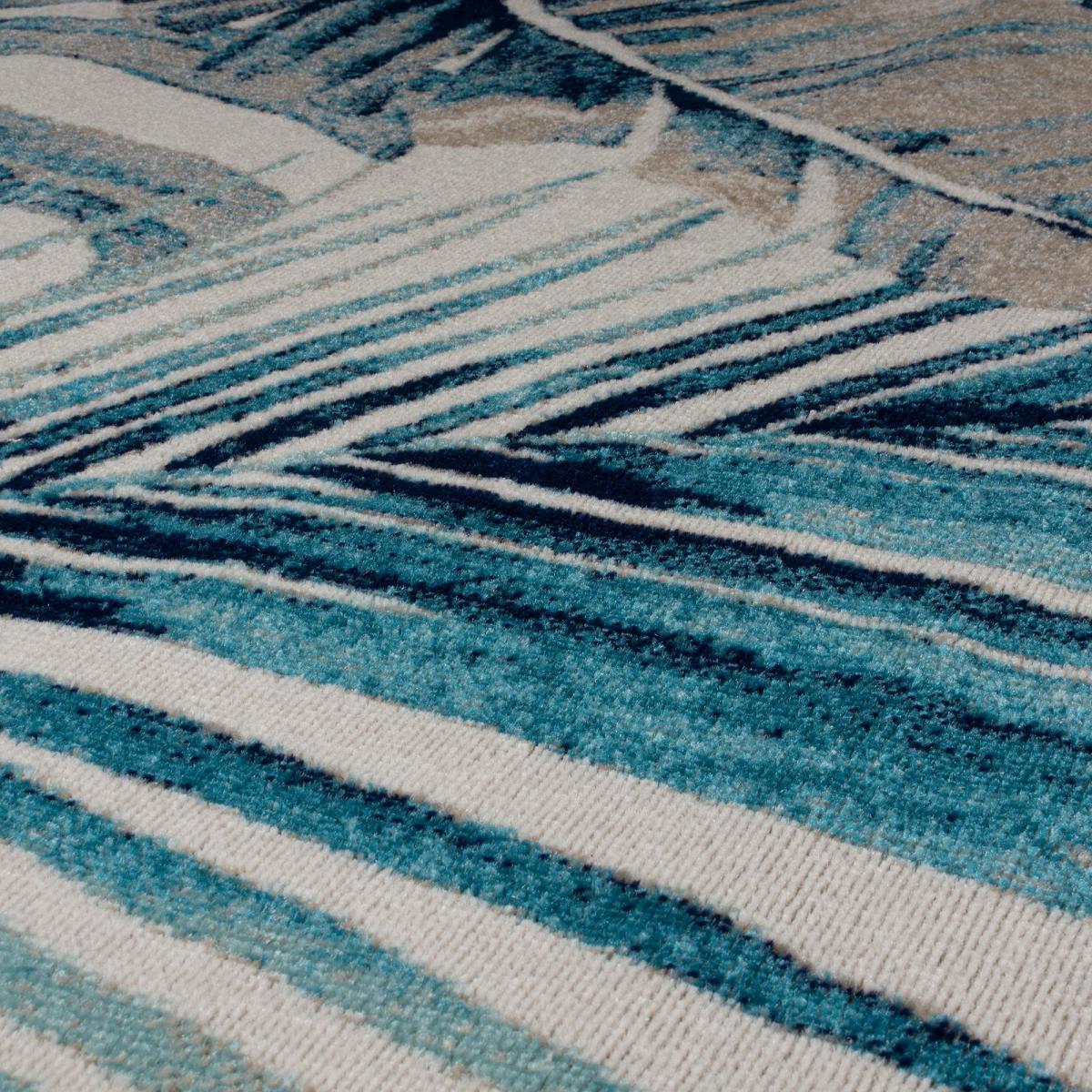 Rainforest Indoor Outdoor Rug Dark Blue – image 3