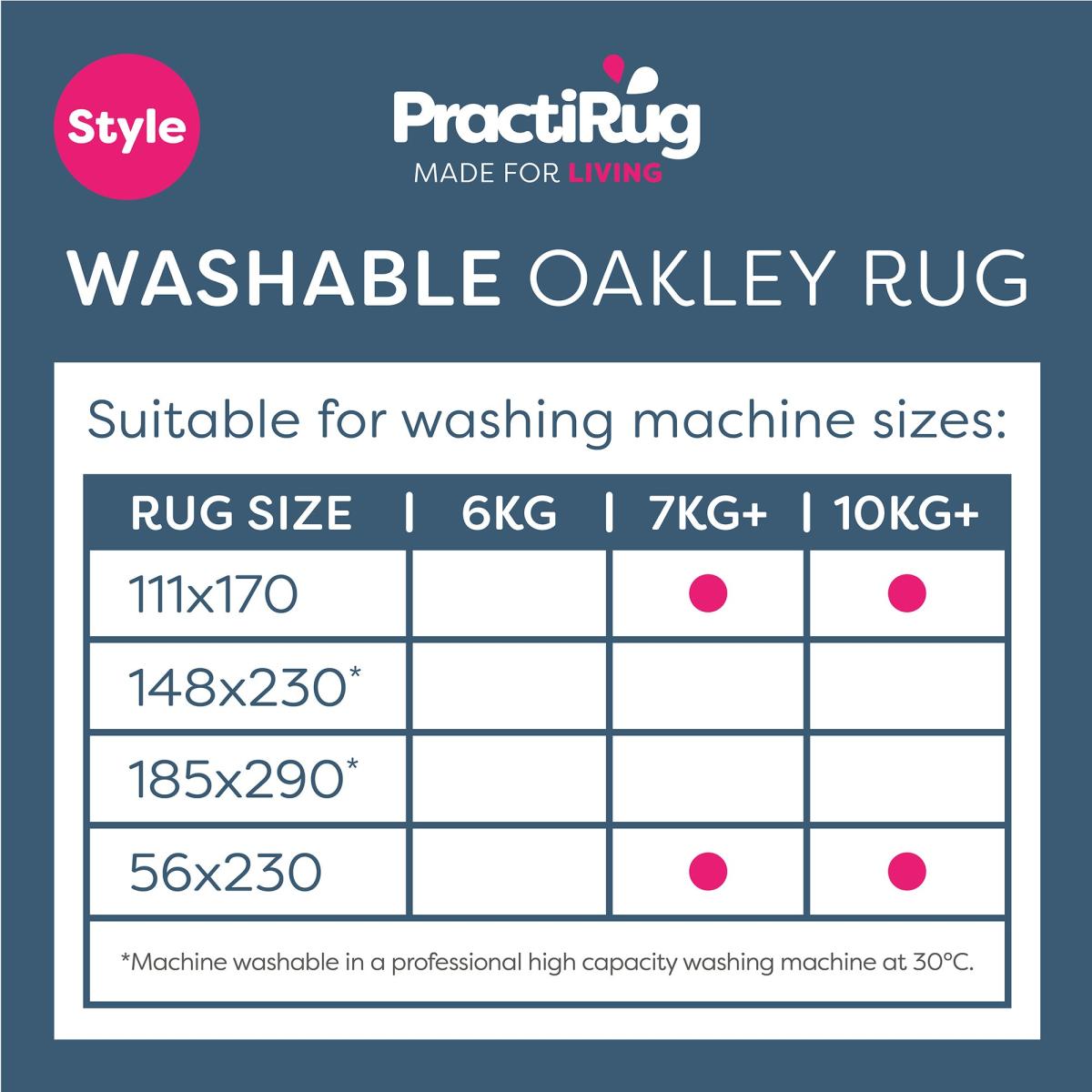 PractiRug Piper Washable Rug Blue – image 6