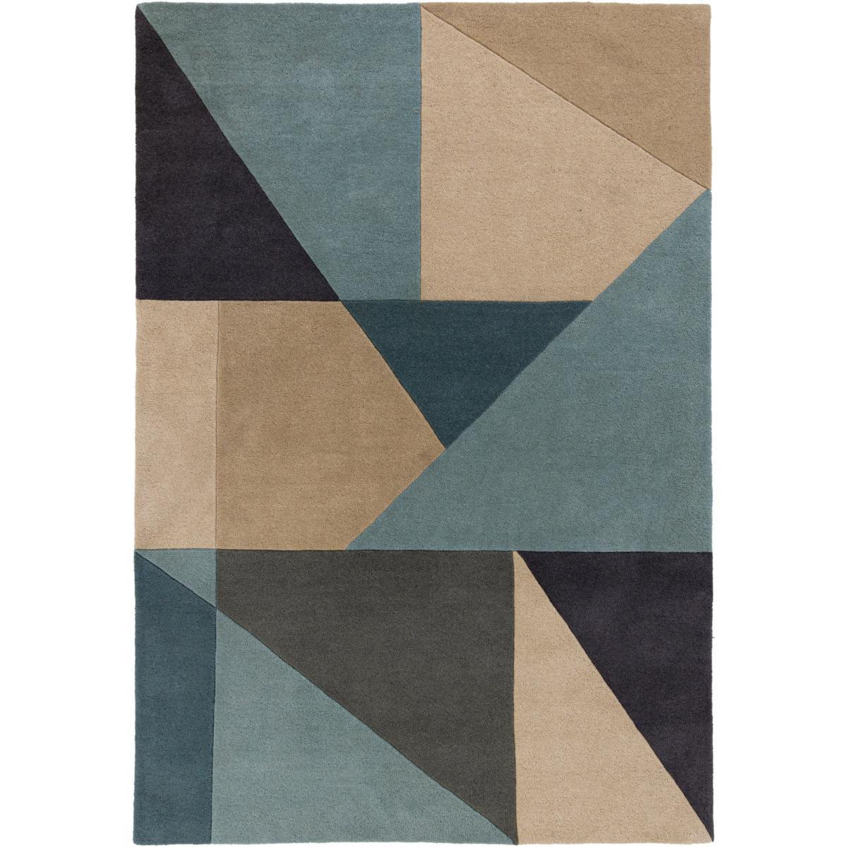 Harper Wool Rug Green, Beige and Grey – image 3