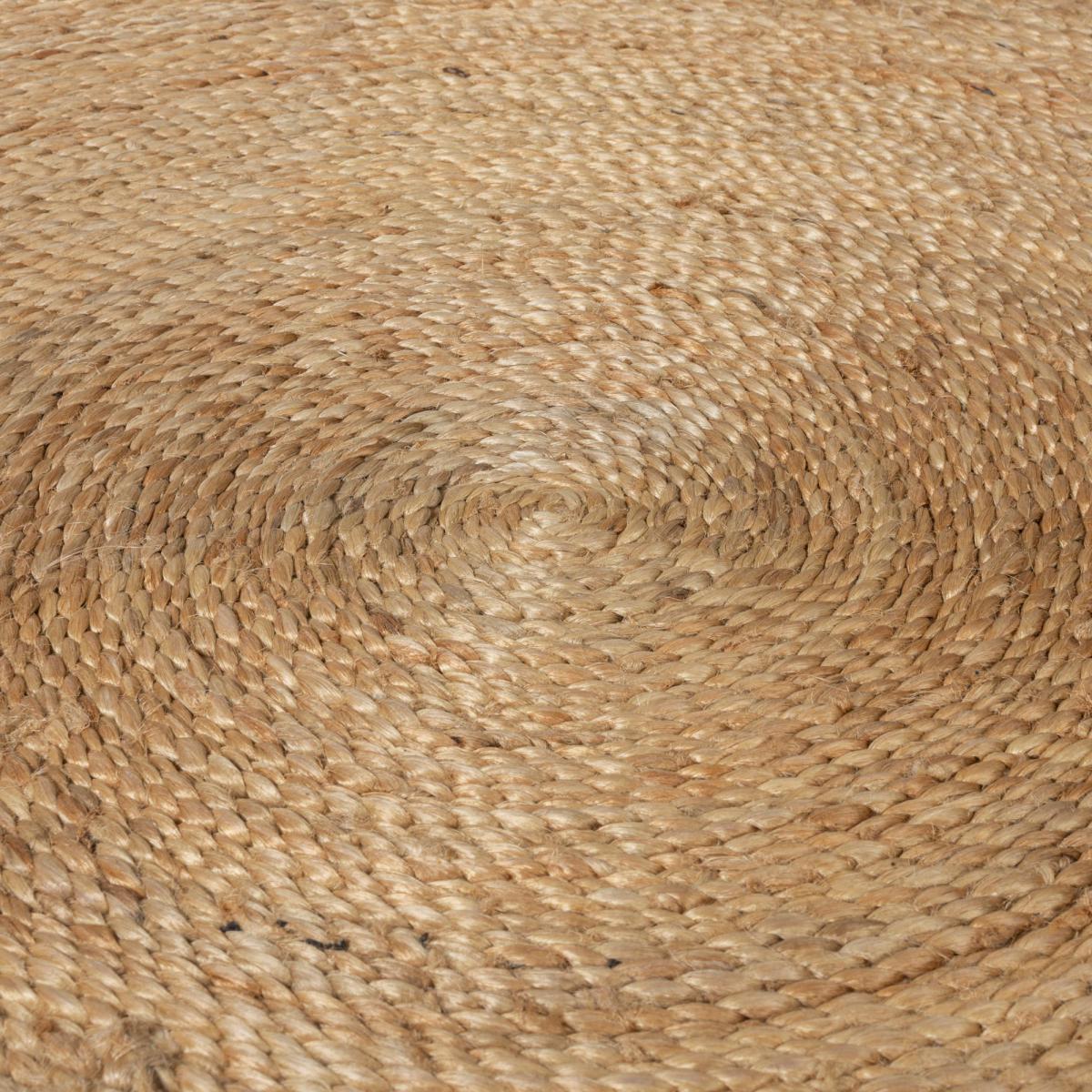 Eta Jute Circle Rug Natural (Brown) – image 3